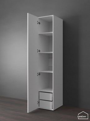 Шкаф Linnea MHR-1PO-4 2050х400х510 (Белый-М 11.1.1) в Миассе - miass.mebel24.online | фото 5