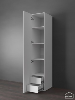 Шкаф Linnea MHR-1PO-4 2050х400х510 (Белый-М 11.1.2) в Миассе - miass.mebel24.online | фото 4