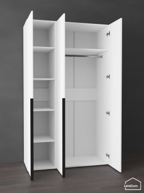 Шкаф Linnea MHR-3-1 2050х1200х510 (Белый-М 11.1.2) в Миассе - miass.mebel24.online | фото 4