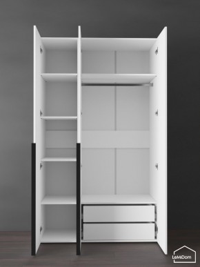 Шкаф Linnea MHR-3-2 2050х1200х510 (Белый-М 11.1.2) в Миассе - miass.mebel24.online | фото 5