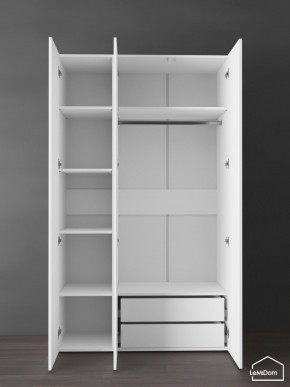 Шкаф Linnea MHR-3PO-2 2050х1200х510 (Белый-М 11.1.2) в Миассе - miass.mebel24.online | фото 6