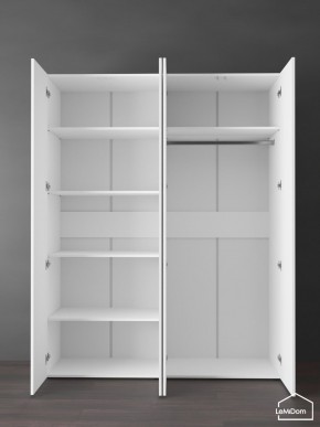 Шкаф Linnea MHR-4PO-1 2050х1600х510 (Белый-М 11.1.1) в Миассе - miass.mebel24.online | фото 4