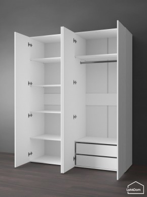 Шкаф Linnea MHR-4PO-2 2050х1600х510 (Белый-М 11.1.1) в Миассе - miass.mebel24.online | фото 5