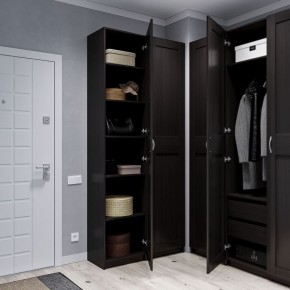 Шкаф МАКС однодверный узкий, цвет Дуб Венге в Миассе - miass.mebel24.online | фото 4