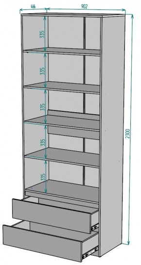 Шкаф Мальта H185 в Миассе - miass.mebel24.online | фото 2