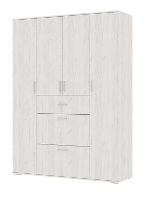 Шкаф Нельсон ШК-03 (Дуб Крафт белый/Дуб Крафт белый) в Миассе - miass.mebel24.online | фото 4