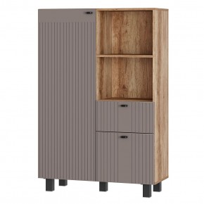 Шкаф Олива ШК-16 (Дуб каньон/MF14 Муссон софт) в Миассе - miass.mebel24.online | фото