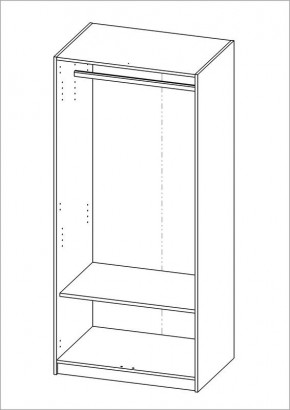 Шкаф ОРИОН двухдверный, цвет Дуб Венге в Миассе - miass.mebel24.online | фото 2