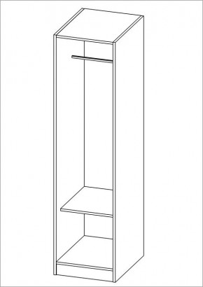 Шкаф ОРИОН однодверный, цвет Дуб Венге в Миассе - miass.mebel24.online | фото 2