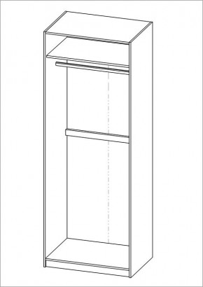 Шкаф ПЕГАС двухдверный, цвет белый в Миассе - miass.mebel24.online | фото 3