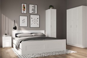 Шкаф ПЕГАС однодверный с рамочным фасадом, цвет белый в Миассе - miass.mebel24.online | фото 4