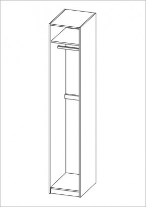 Шкаф ПЕГАС однодверный с рамочным фасадом, цвет Дуб Сонома в Миассе - miass.mebel24.online | фото 2