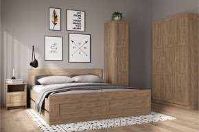 Шкаф ПЕГАС однодверный с рамочным фасадом, цвет Дуб Сонома в Миассе - miass.mebel24.online | фото 4