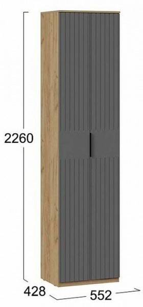 Шкаф платяной Хилтон Исп. 2 в Миассе - miass.mebel24.online | фото 6
