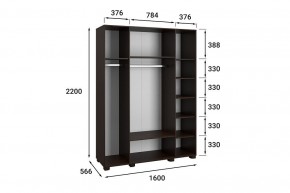 Шкаф платяной Монблан МБ-25К в Миассе - miass.mebel24.online | фото 5