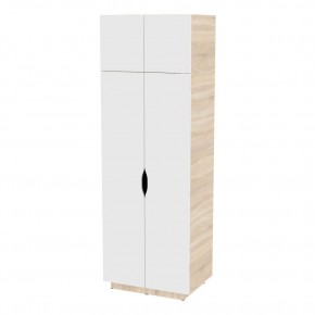 Шкаф "Аврора (H37)" (ДСС-Белый) в Миассе - miass.mebel24.online | фото
