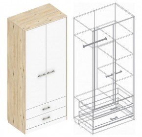 Шкаф "Милана" 2-х створчатый с 2 ящиками в Миассе - miass.mebel24.online | фото 3
