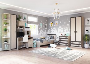 НАОМИ Шкаф 2-х створчатый с 2 ящиками в Миассе - miass.mebel24.online | фото 2