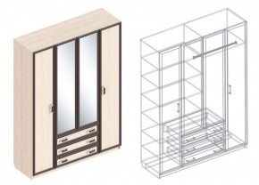 НАОМИ Шкаф 4-х створчатый в Миассе - miass.mebel24.online | фото 3