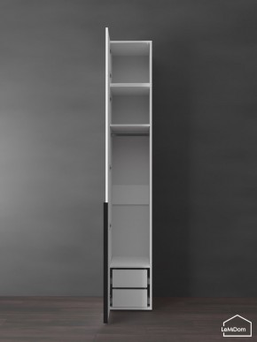 Шкаф с антресолью Linnea MHR-1A-3 2450х400х510 (Белый-М 11.1.2) в Миассе - miass.mebel24.online | фото 5