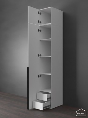 Шкаф с антресолью Linnea MHR-1A-4 2450х400х510 (Белый-М 11.1.2) в Миассе - miass.mebel24.online | фото 5
