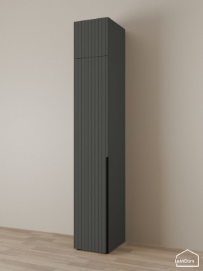 Шкаф с антресолью Linnea MHR-1A-4 2450х400х510 (Графит-М 11.1.25) в Миассе - miass.mebel24.online | фото 1