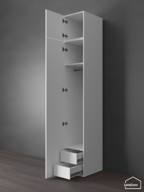 Шкаф с антресолью Linnea MHR-1POA-3 2450х400х510 (Белый-М 11.1.2) в Миассе - miass.mebel24.online | фото 6