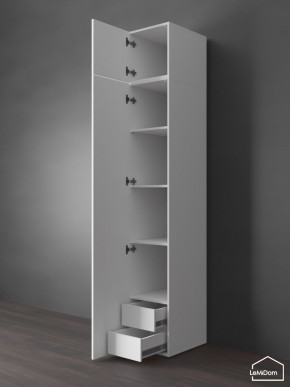 Шкаф с антресолью Linnea MHR-1POA-4 2450х400х510 (Белый-М 11.1.2) в Миассе - miass.mebel24.online | фото 5
