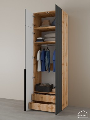 Шкаф с антресолью Linnea MHR-2A-3 2450х800х510 (ДВ-М 11.1.25) в Миассе - miass.mebel24.online | фото 5