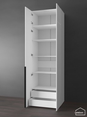 Шкаф с антресолью Linnea MHR-2A-4 2450х800х510 (Белый-М 11.1.1) в Миассе - miass.mebel24.online | фото 5