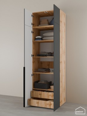 Шкаф с антресолью Linnea MHR-2A-4 2450х800х510 (ДВ-М 11.1.25) в Миассе - miass.mebel24.online | фото 5