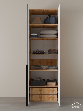 Шкаф с антресолью Linnea MHR-2A-4 2450х800х510 (ДВ-М 11.1.25) в Миассе - miass.mebel24.online | фото 7