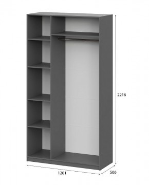 Шкаф ШК-5 (1200) Графит серый в Миассе - miass.mebel24.online | фото 5