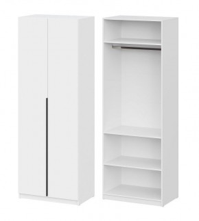 Шкаф ШК-5 + 2 полки (800) Белый текстурный в Миассе - miass.mebel24.online | фото