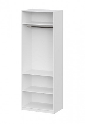 Шкаф ШК-5 + 2 полки (800) Белый текстурный в Миассе - miass.mebel24.online | фото 3