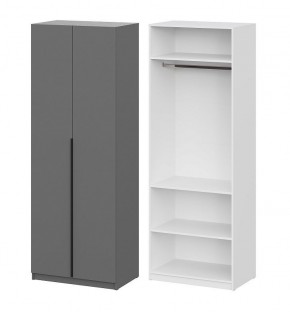 Шкаф ШК-5 + 2 полки (800) Графит серый в Миассе - miass.mebel24.online | фото