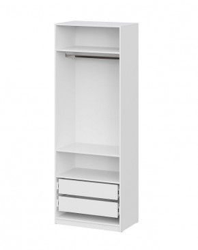 Шкаф ШК-5 + 2 полки + ящики (800) Белый текстурный в Миассе - miass.mebel24.online | фото 3