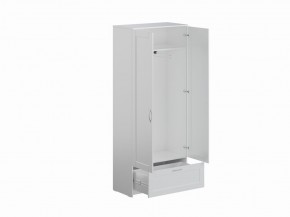 Шкаф СИРИУС двухстворчатый с выдвижным ящиком, белый в Миассе - miass.mebel24.online | фото 2
