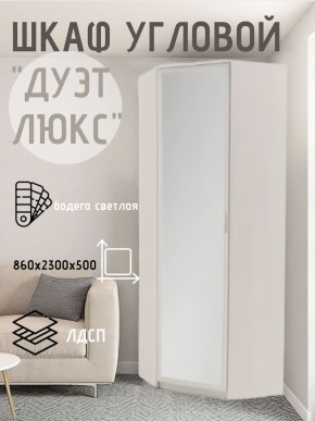 Шкаф угловой Дуэт Люкс с зеркалом в Миассе - miass.mebel24.online | фото 6