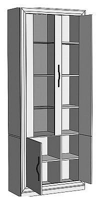 Шкаф-витрина Нобиле ШВтВ-ФСД-ФГК в Миассе - miass.mebel24.online | фото 2