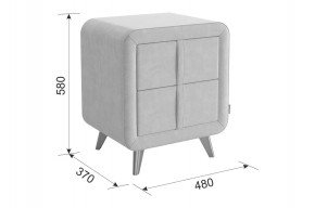 СОФИ 3 Тумба прикроватная (велюр) в Миассе - miass.mebel24.online | фото 3