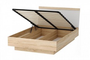 СОНАТА КРС-1400 Кровать с ПМ (дуб сонома/белый глянец) в Миассе - miass.mebel24.online | фото 2