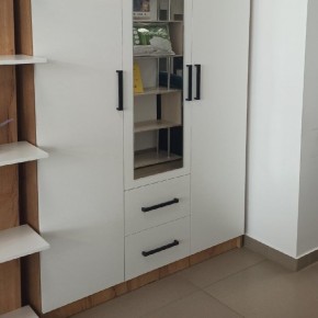 Спальный гарнитур Евро (модульный) Крафт/Белый в Миассе - miass.mebel24.online | фото 30