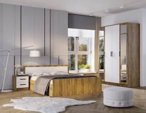 Спальный гарнитур Евро (модульный) Крафт/Белый в Миассе - miass.mebel24.online | фото 8