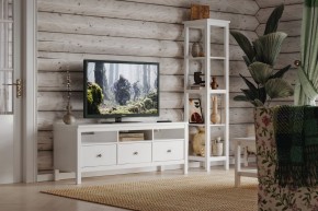 Стеллаж 420 Кантри, массив сосны, цвет белый в Миассе - miass.mebel24.online | фото 4