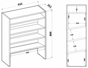 Стеллаж для обуви ТО-32 в Миассе - miass.mebel24.online | фото