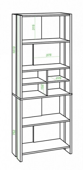 Стеллаж Домино Lite СТЛ-ОВХ в Миассе - miass.mebel24.online | фото 2