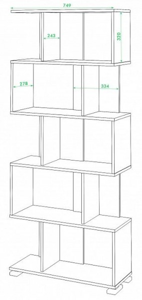 Стеллаж Домино нельсон СЛ-5 в Миассе - miass.mebel24.online | фото 2