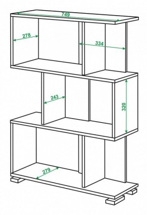 Стеллаж Домино нельсон СЛ-5-3 в Миассе - miass.mebel24.online | фото 2