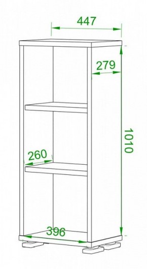 Стеллаж Домино ПУ-10-1 в Миассе - miass.mebel24.online | фото 2